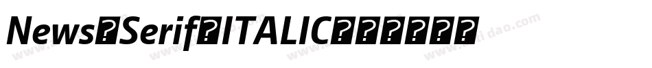 News Serif ITALIC字体转换